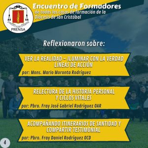 ncuentro de formadores en la Diócesis de San Cristóbal