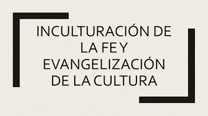 Los Modelos Culturales en la Nueva Evangelización